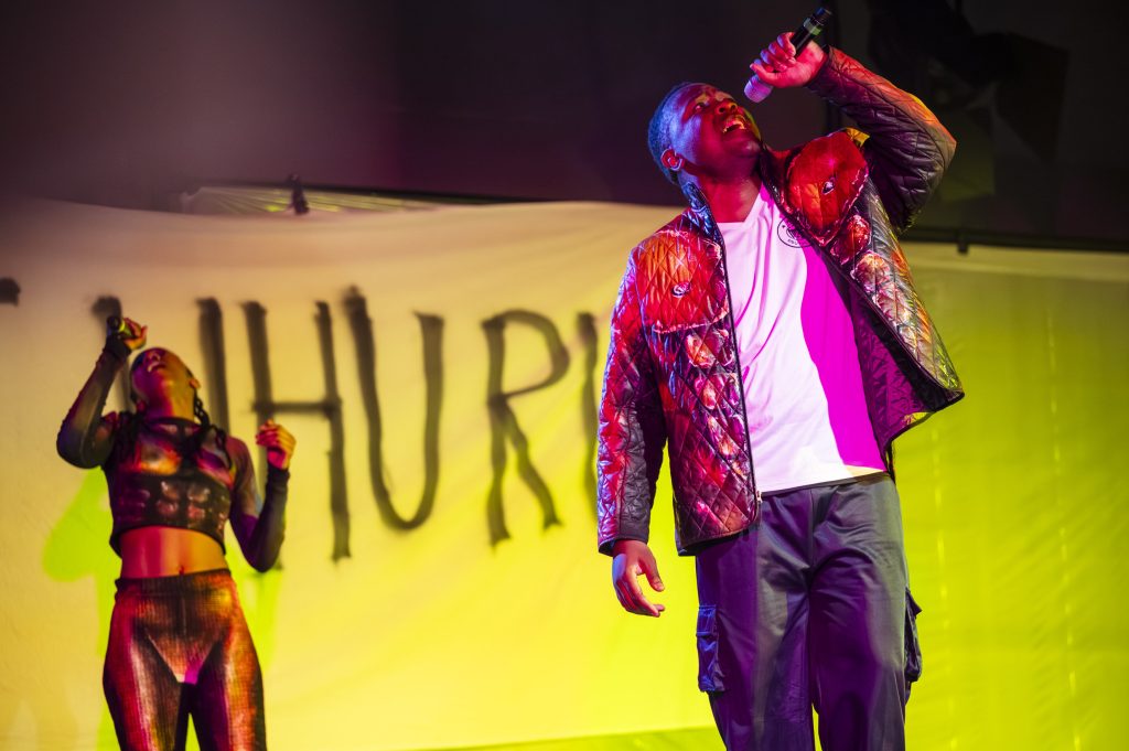 17.04.2026 Jena: Fotoprobe zu "This is just us - naked in the face of the world" (UA) in einer Regiearbeit von Theresa Henning im Theaterhaus Jena. Foto: Thomas Müller