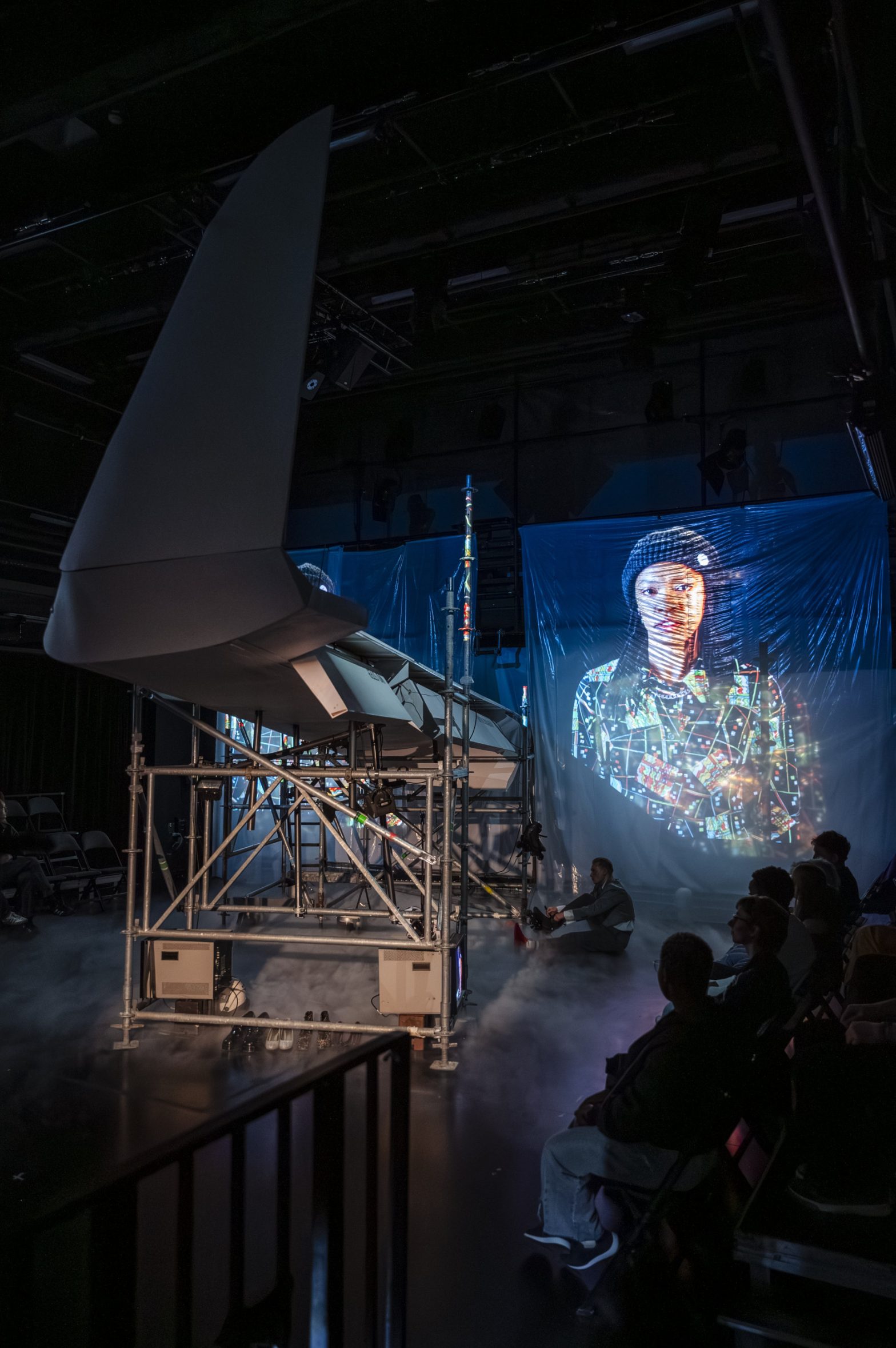 17.04.2026 Jena: Fotoprobe zu "This is just us - naked in the face of the world" (UA) in einer Regiearbeit von Theresa Henning im Theaterhaus Jena. Foto: Thomas Müller
